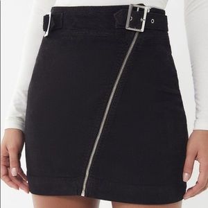 Urban Outfitters front zip corduroy mini skirt